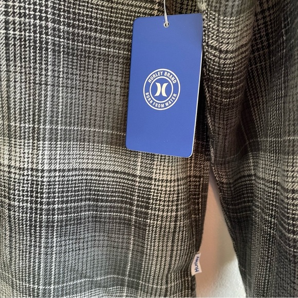 Hurley Men's Paradise City Flannel Shirt Hunter Green Size Medium - Picture 11 of 14